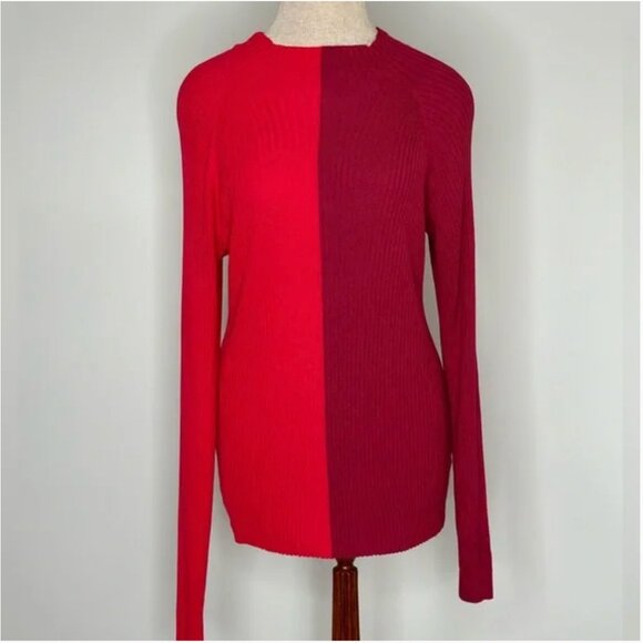 Trina Turk Women's | Seema Two-Toned Long-Sleeve Sweater | Trina Turk Size XL - Picture 4 of 9